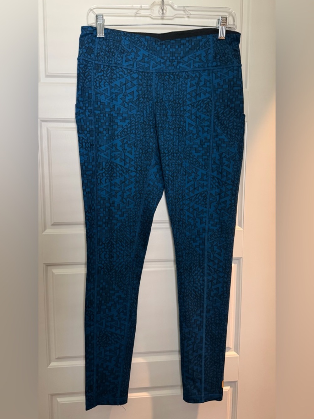 Lucy Navy Patterned High-Waist Leggings - Picture 2 of 6
